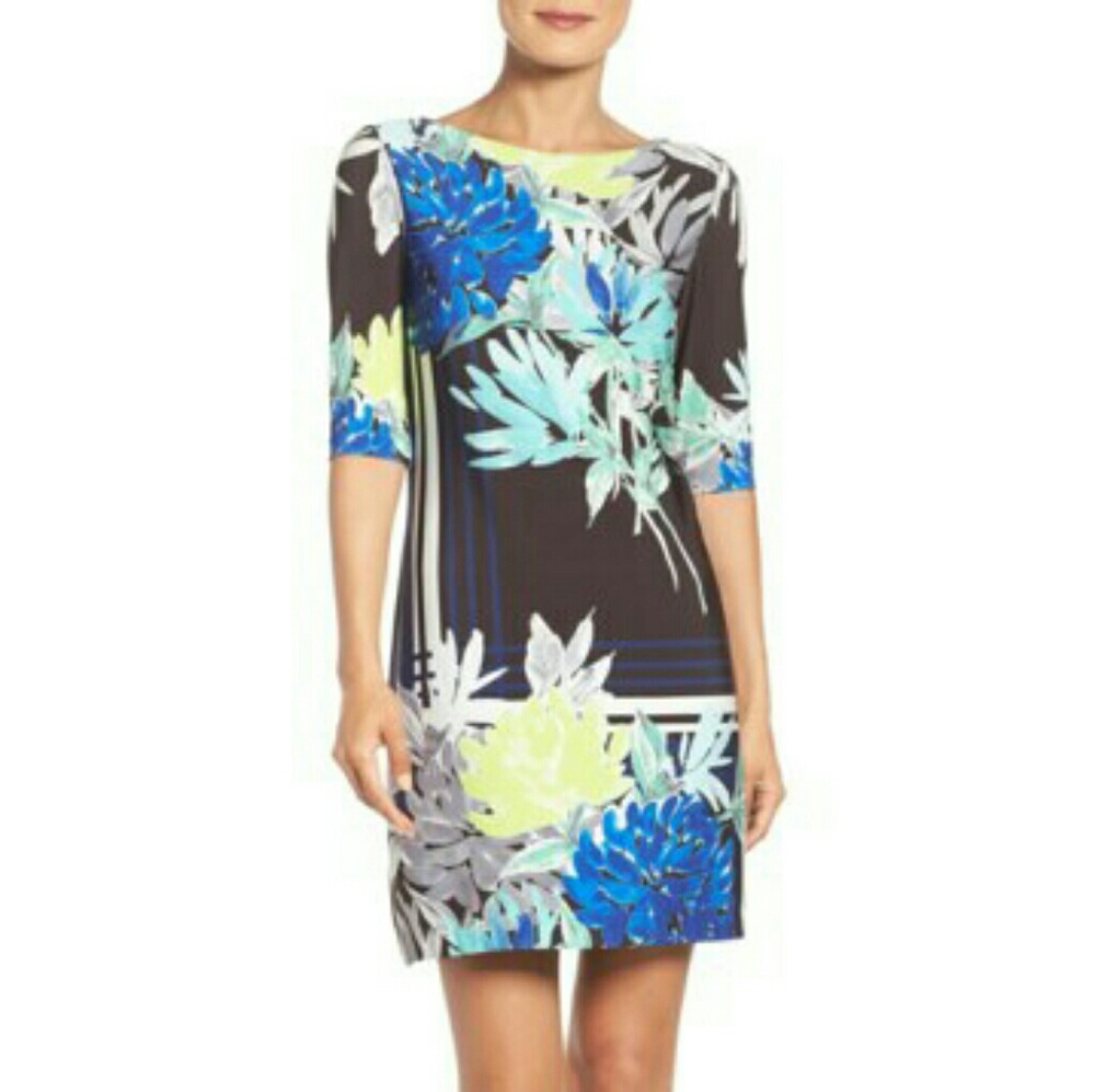 ELIZA J Floral Printed Shift Dress